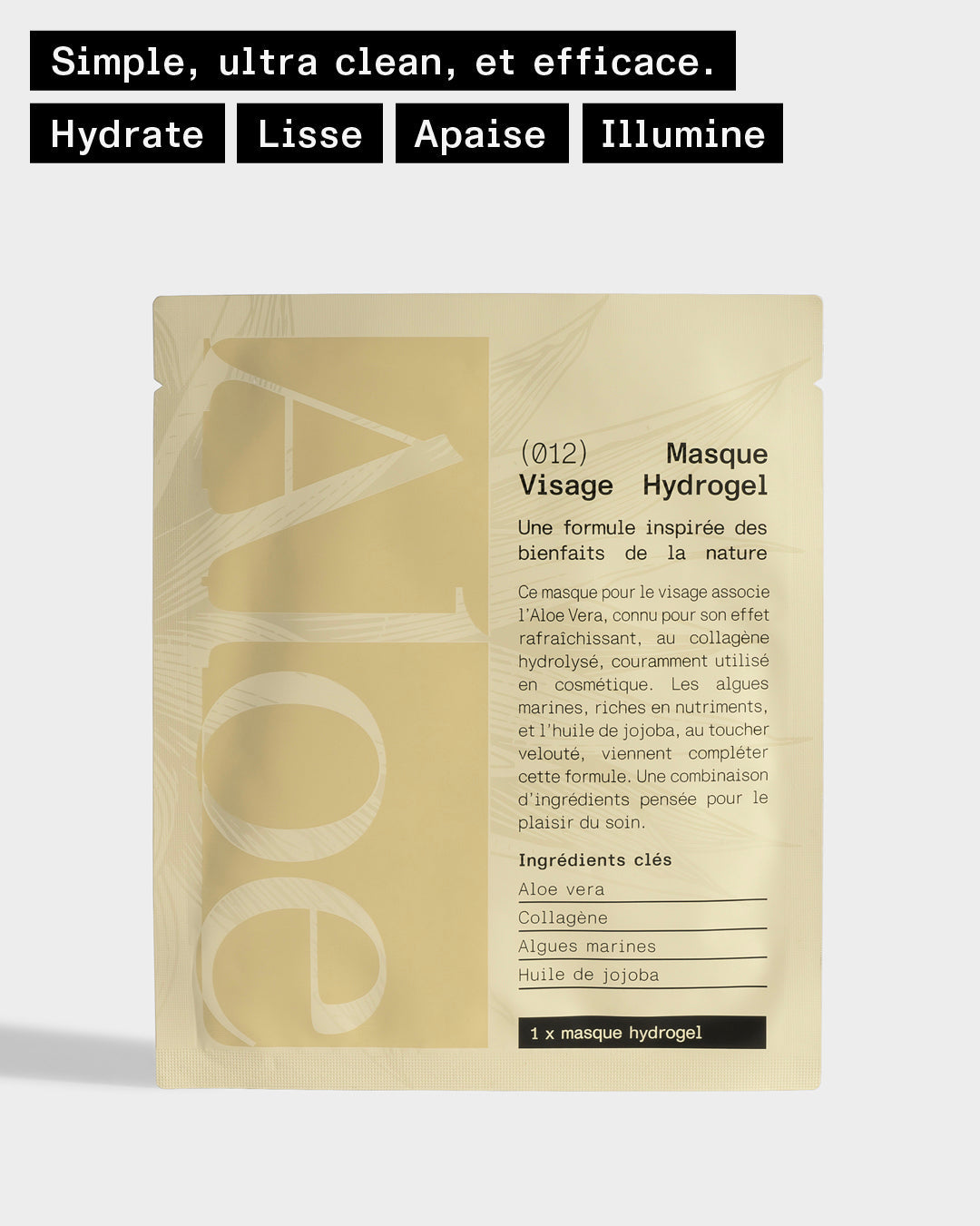 Masque Visage Hydrogel